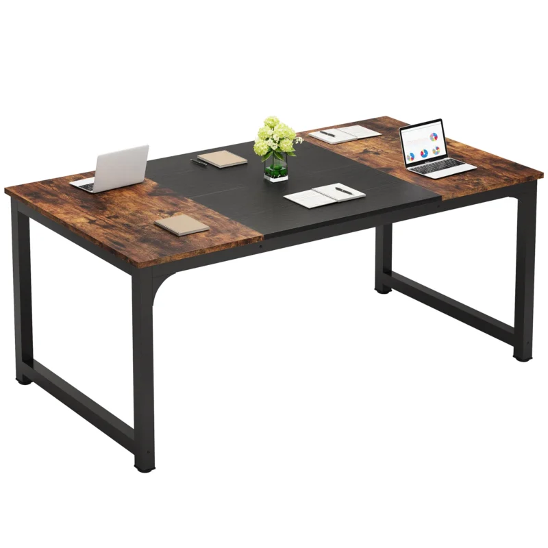 Tribesigns Modern Computer Desk Large Office Desk Computer Table Study Writing Desk Workstation for Home Office - Image 3