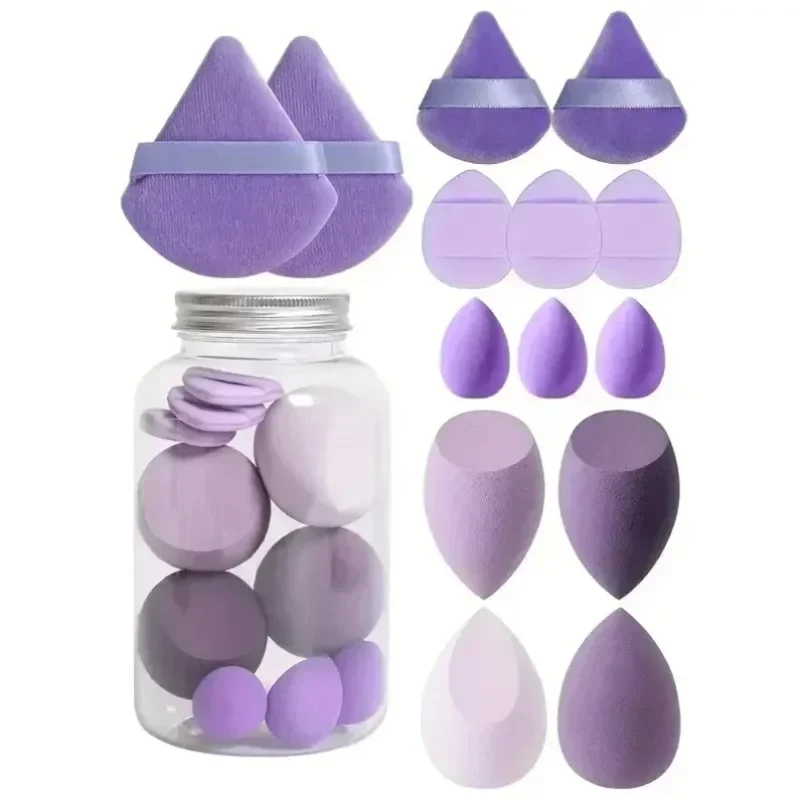 14Pcs Makeup Sponge Cosmetic Puff Foundation Sponges Blender Beauty Egg Powder Puffs Make Up Accessories Women Makeup Tools