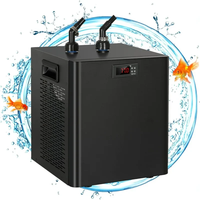 Air Pumps & Accessories Aquarium Cooler, Fish Tank Cold Water Cooler, with Silent Design Compressor Fish & Aquatic Pet Supplies