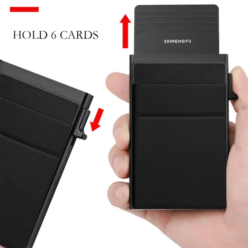 Rfid Credit Card Holder Men Thin Slim Mini Minimalist Wallets Luxury Metal Bank ID Cardholer Case Wallet for Men Carteras Choice - Image 3