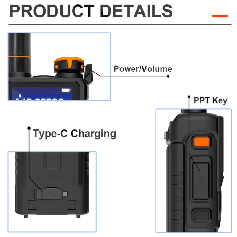 2024 Baofeng UV-K5 Plus Walkie Talkie 12W High Capacity AM FM Two Way Radio Full Band LCD 999CH Frequency Copy NOAA Noise Reduce - Image 5