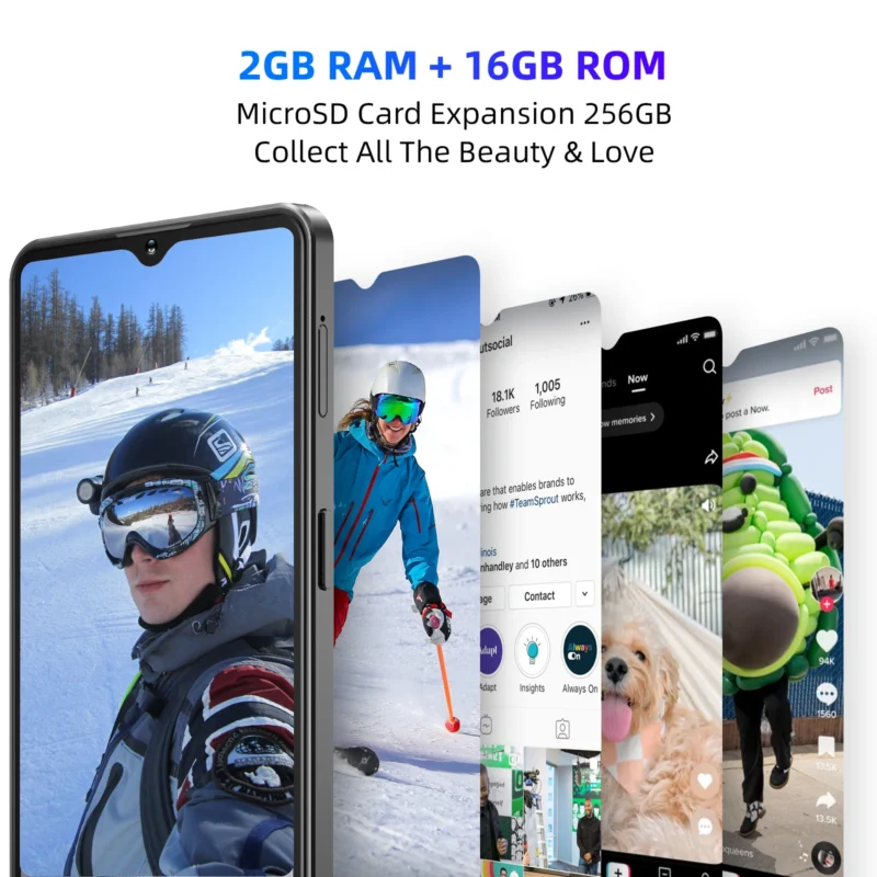 2025 XGODY 13 Pro,Smartphone Android,6.6 Inch,2+16GB ROM,3670mAh Battrey,Cell Phone,Google Play Store,5+15MP,2 SIM Mobile Phones - Image 5