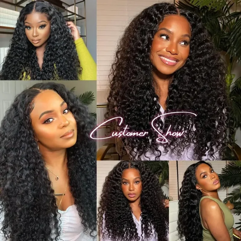 Deep Wave Human Hair Bundles Brazilian Hair Natural Color Deep Wave One Weave Bundles Unprocessed Human Hair 30 40 Inches - Image 6