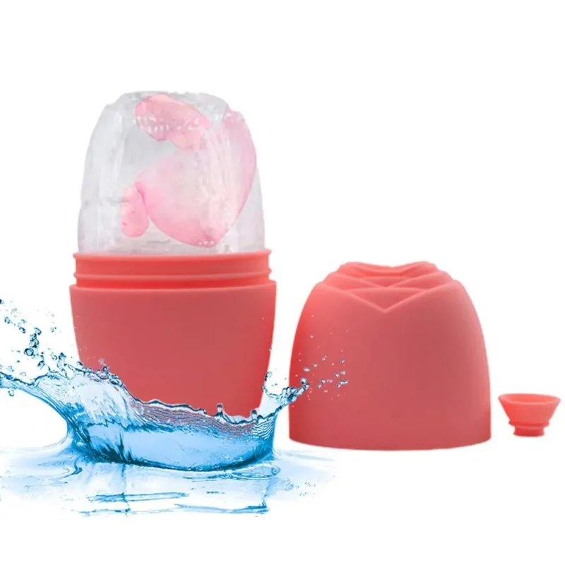 2024 New Silicone Ice Facial Roller Face Eye Ice Roller Mold Firms Facial Skin Care Reusable Face Massager Skin Care Tool