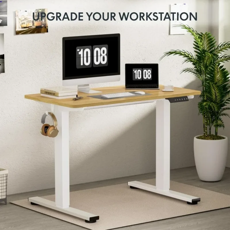 Whole-Piece Standing Desk, 48 X 24 Inches Height Adjustable Desks Stand Up Desks Home Office Table, Computer Desk - Image 2