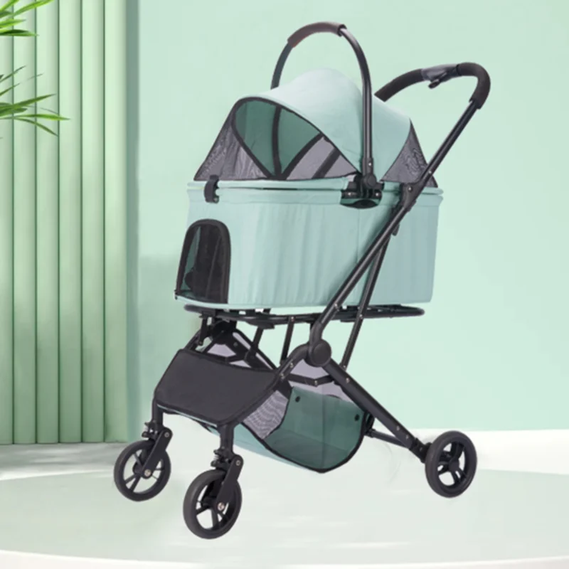 Multifunctional Portable Pet Stroller Large Space Dog Stroller Foldable Pet Stroller Portable Pet Basket Dogs Pet bags