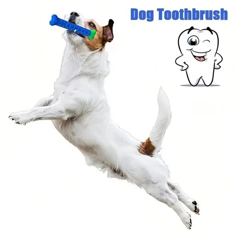 Dog Tooth Grinding Stick Food Grade Cleaning Massager Rubber Tooth Brush Chewing Toy Teeth Cleaning Pet with Slight Bite Force - Image 2